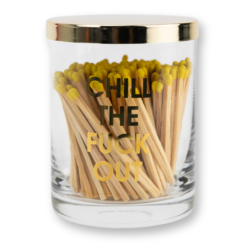 Limited Edition: Chill The Fuck Out Match + Rocks Glass Duo