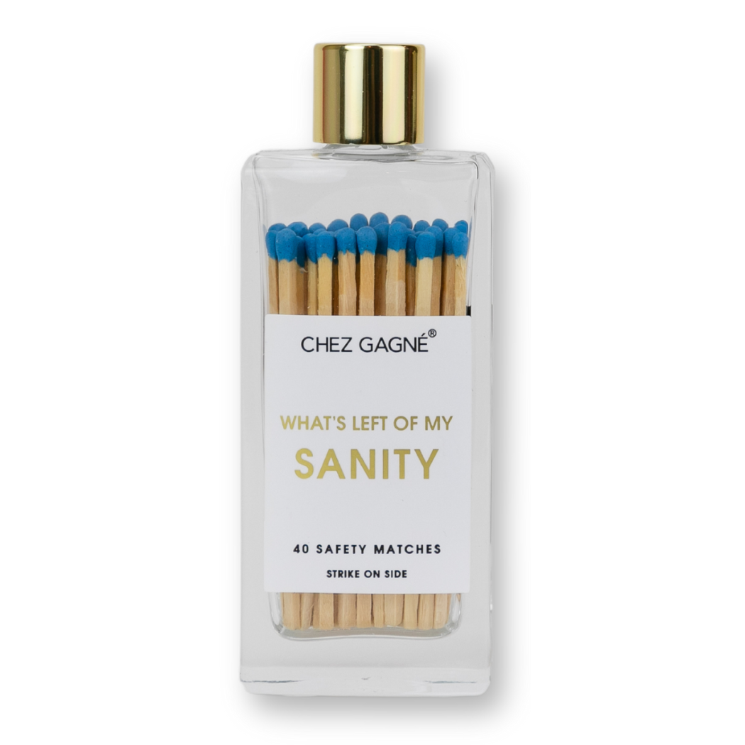 Chez Gagné - Left of My Sanity - Glass Bottle Safety Matches