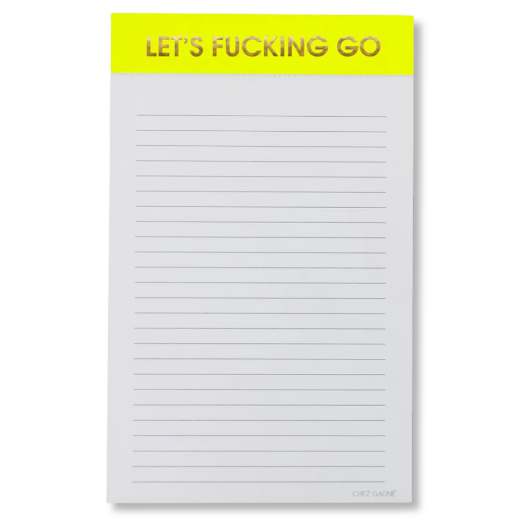 Let's Fucking Go - Lined Notepad