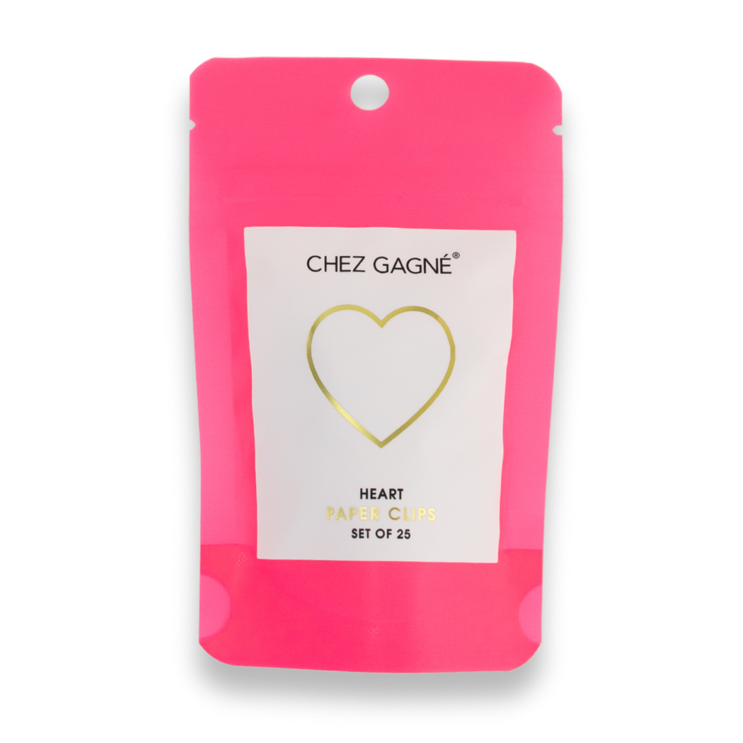 Chez Gagné - Paper Clip Pack - Heart Pack of 25