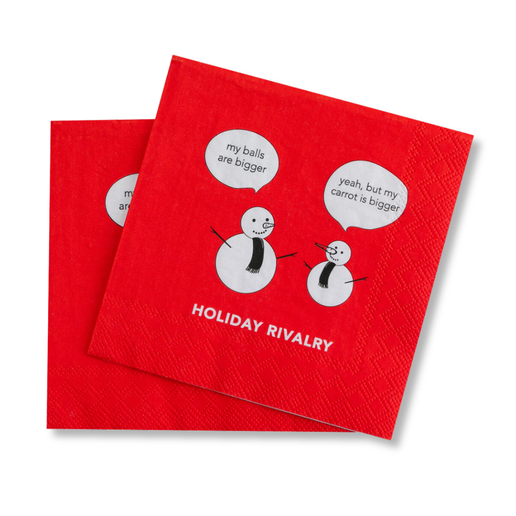 Chez Gagné - Holiday Rivalry - Cocktail Napkins