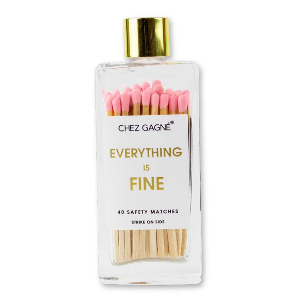 Everything is Fine - Glass Bottle Safety Matches