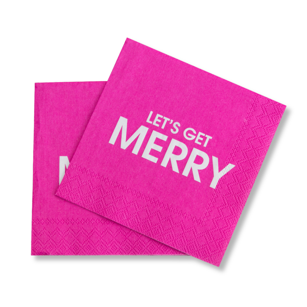 Chez Gagné - Let's Get Merry - Cocktail Napkins