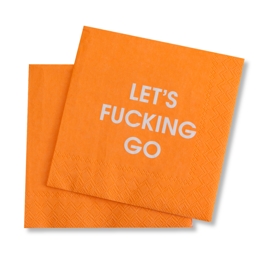 Chez Gagné - Let's Fucking Go - Cocktail Napkins