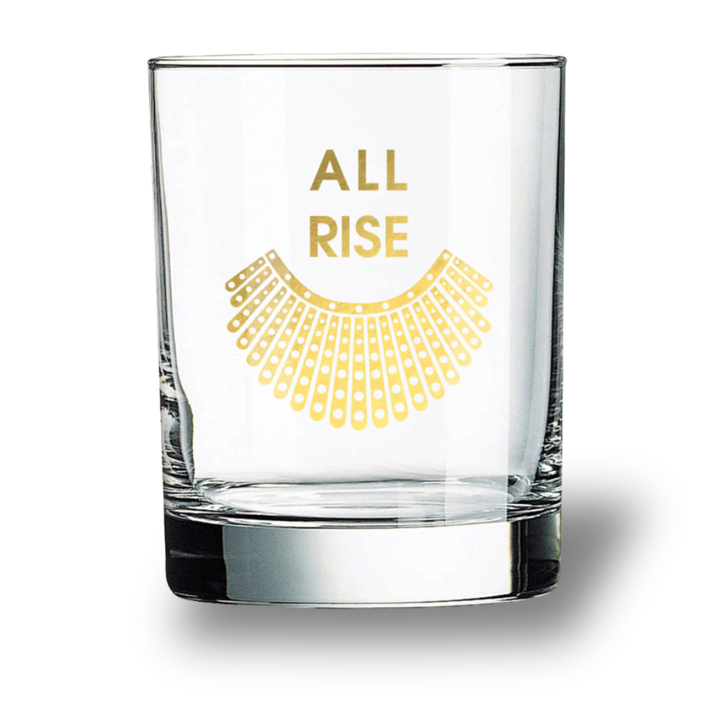 All Rise - RBG Collar Rocks Glass