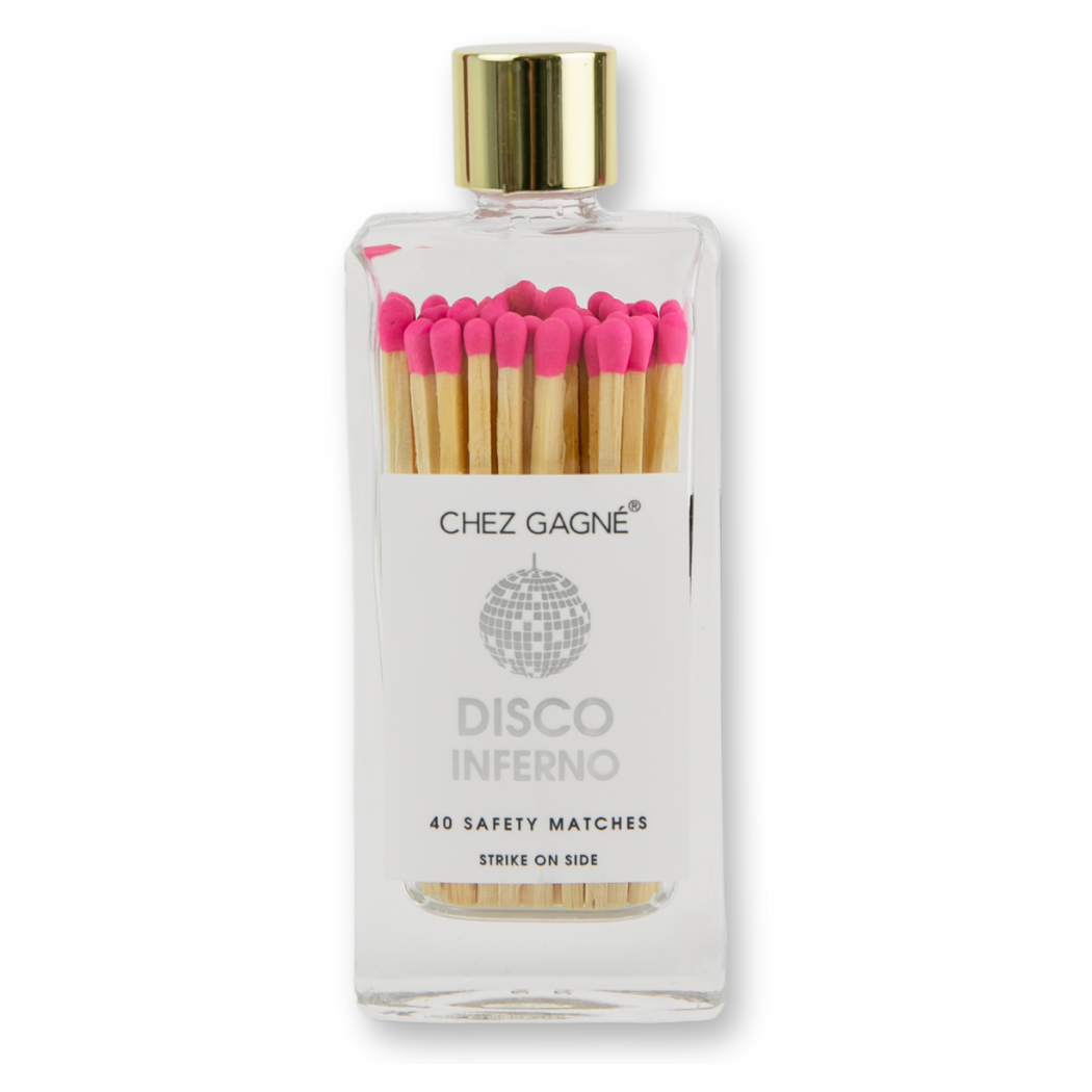 Chez Gagné - Disco Inferno - Glass Bottle Safety Matches