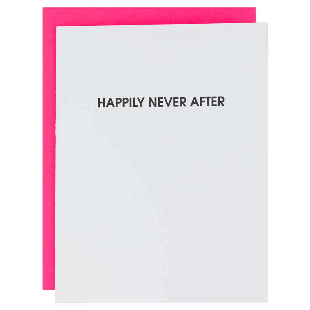 Happily Never After - Letterpress Card