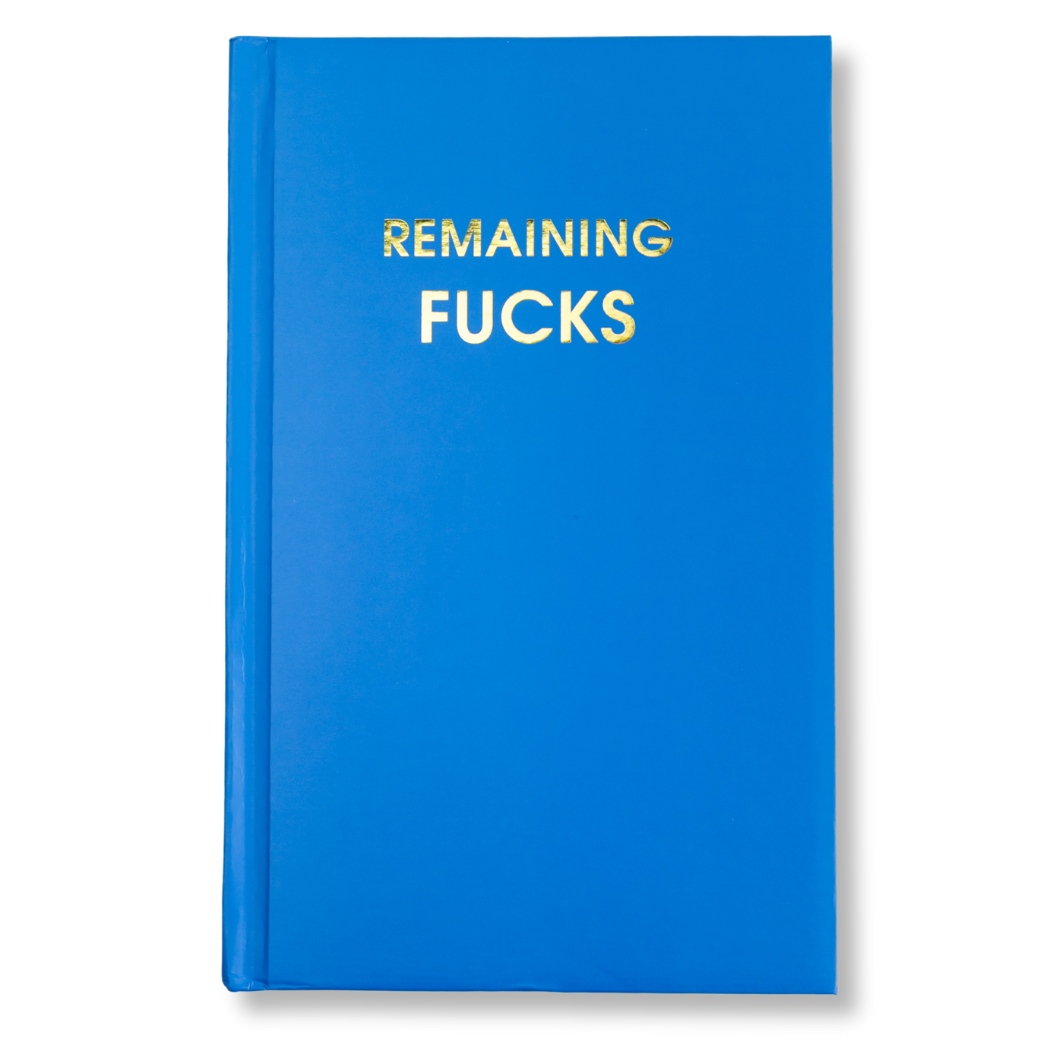 Chez Gagné - Remaining Fucks - Lake Blue Hardcover Journal