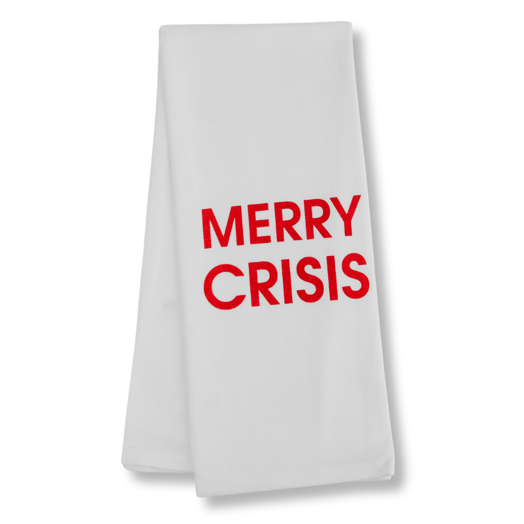 Merry Crisis - Tea Towel