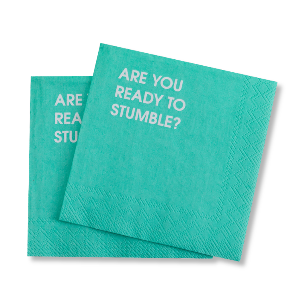 Chez Gagné - Are You Ready To Stumble? - Cocktail Napkins