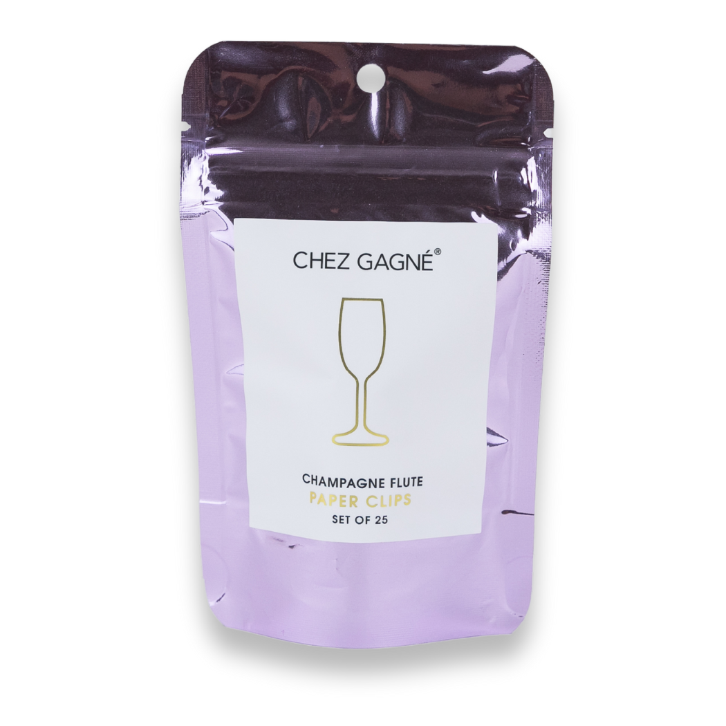 Paper Clip Pack - Champagne Flute Pack of 25