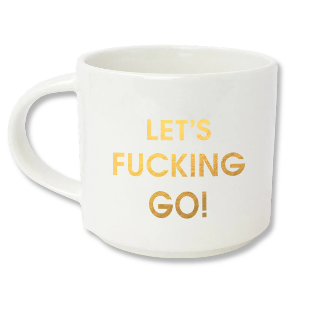 Chez Gagné - Let's Fucking Go - Gold Foil Oversized Mug