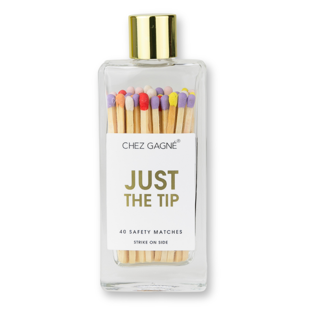 Chez Gagné - Just the Tip - Glass Bottle Safety Matches