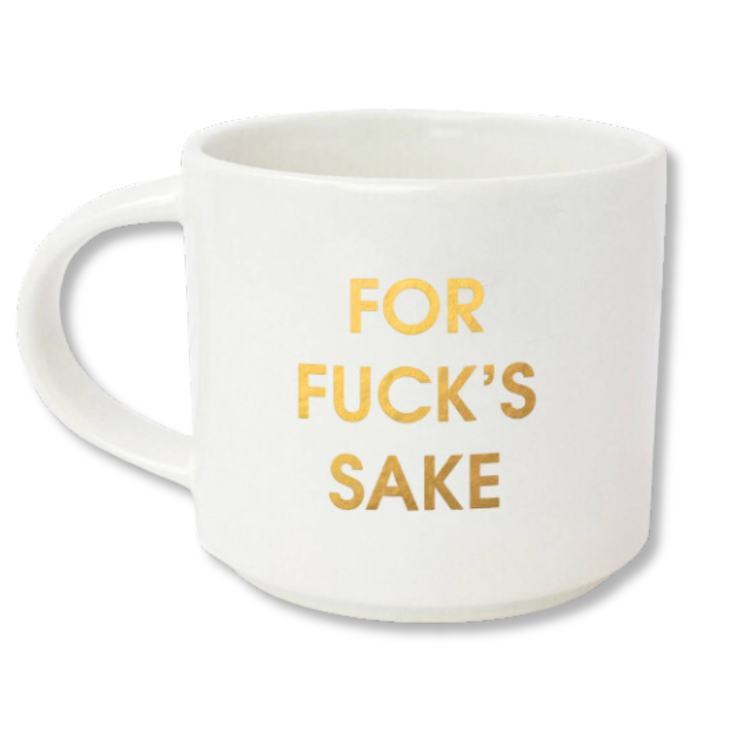 For Fuck's Sake - Gold Foil Oversized Mug