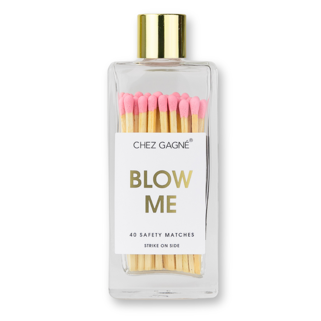 Chez Gagné - Blow Me - Glass Bottle Safety Matches