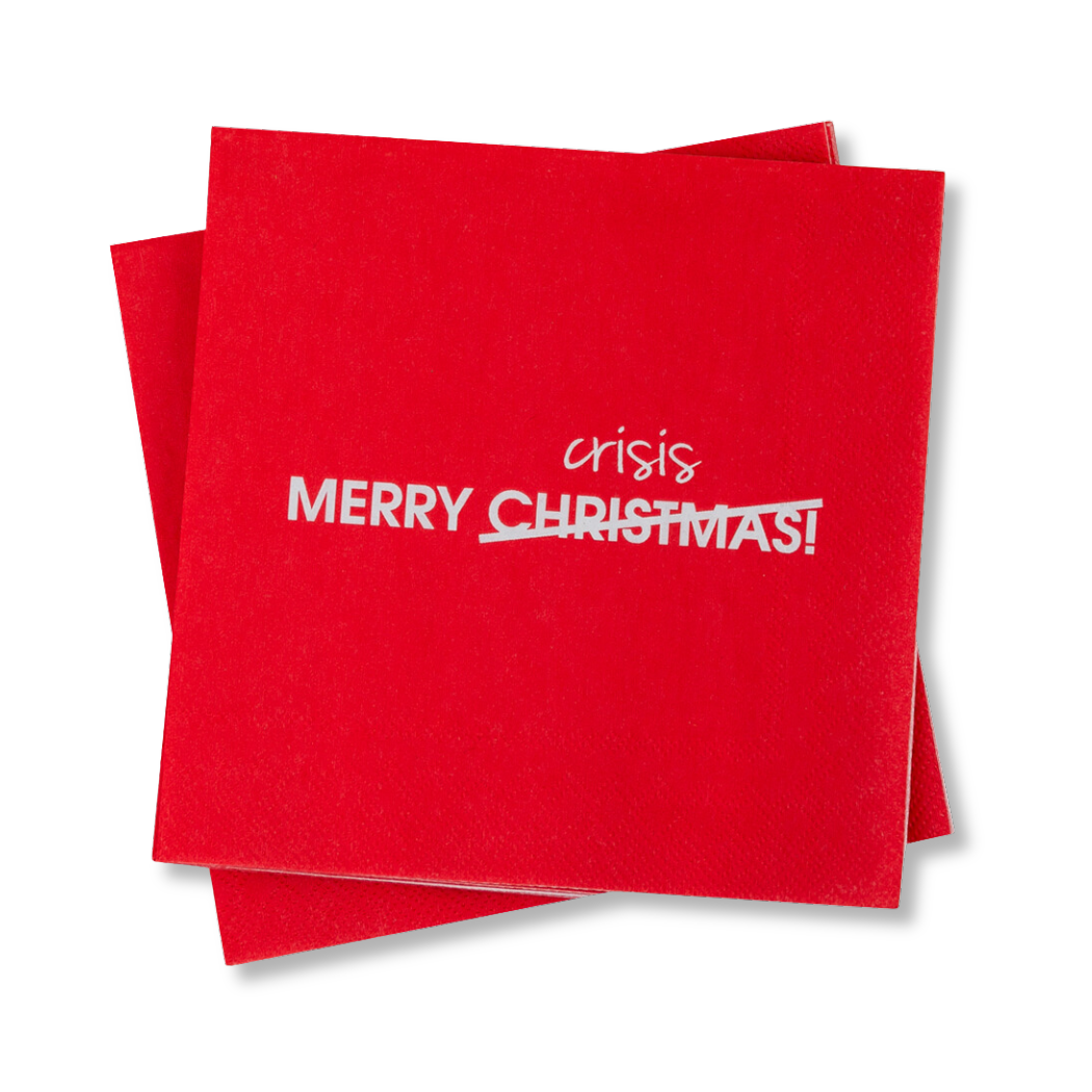 Merry Crisis - Cocktail Napkins