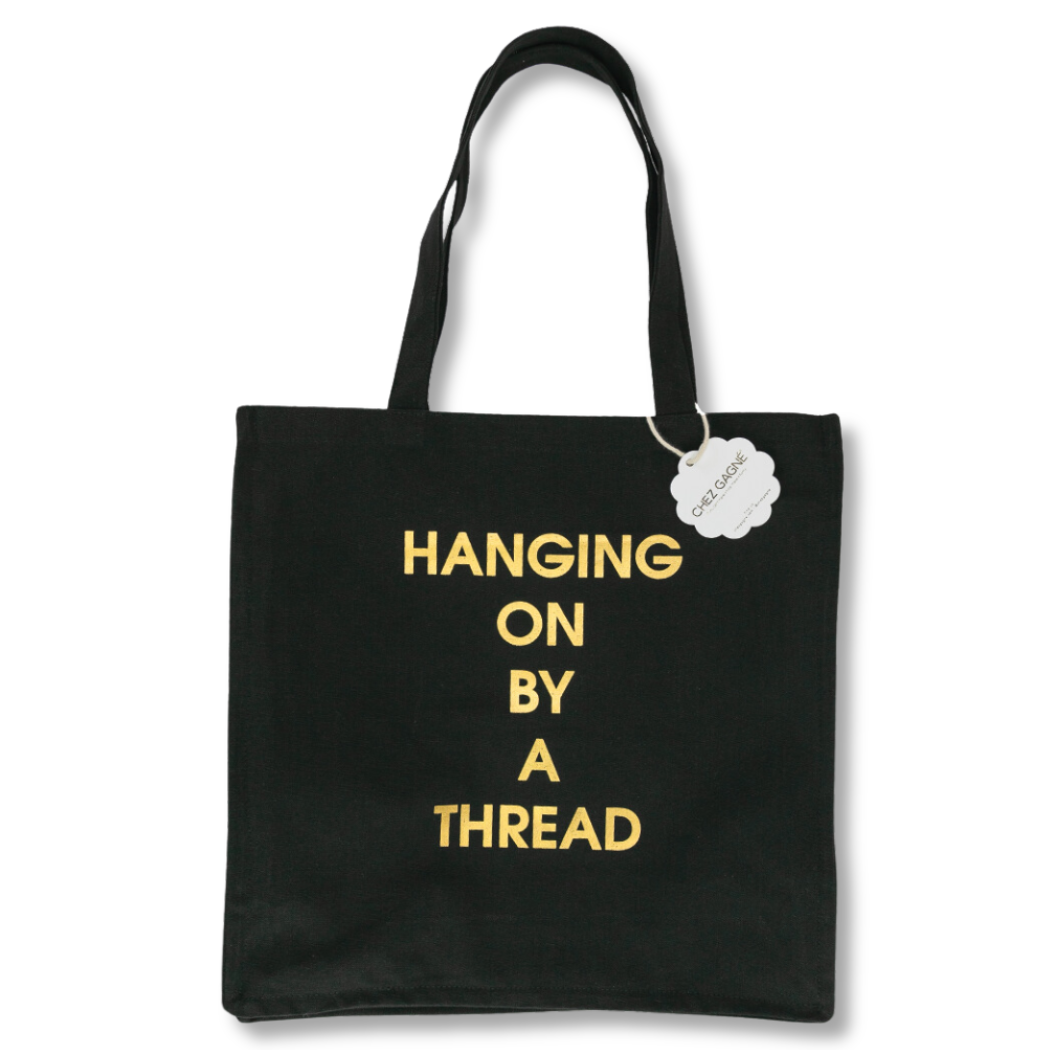 Hanging On By A Thread -  Oversized Tote Bag