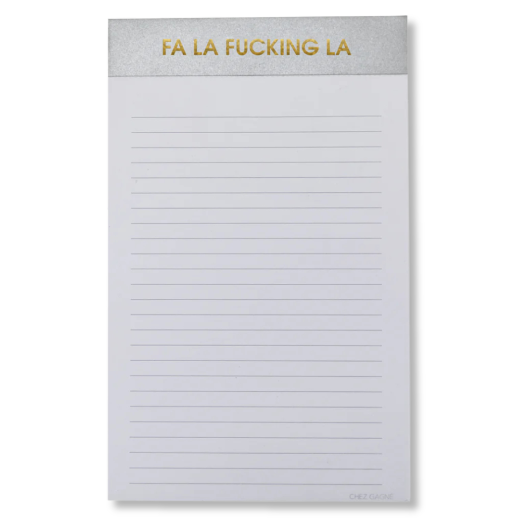 Fa La Fucking La - Lined Notepad