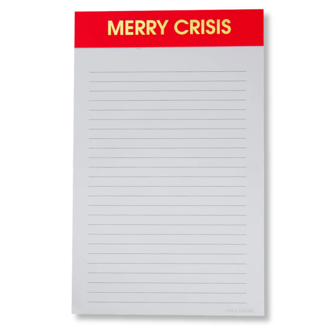 Merry Crisis - Lined Notepad