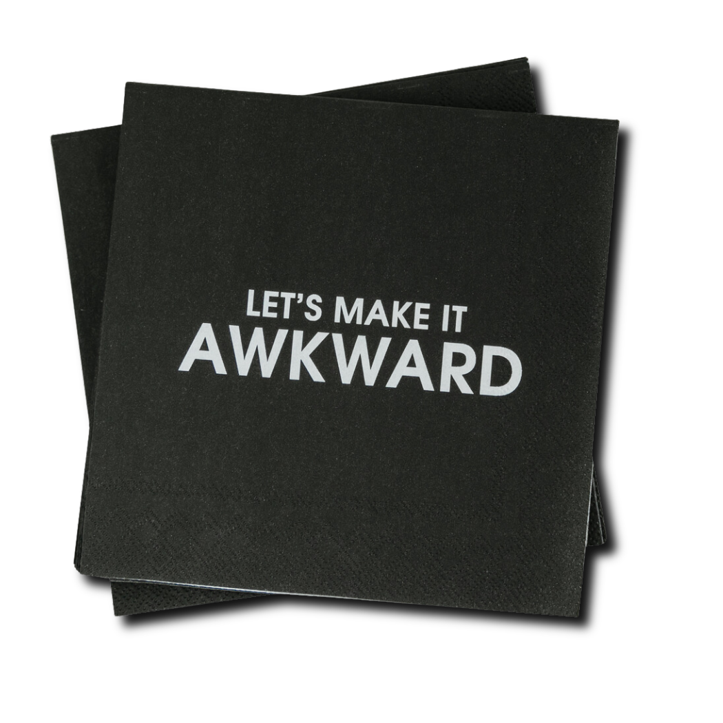 Let's Make It Awkward - Cocktail Napkins