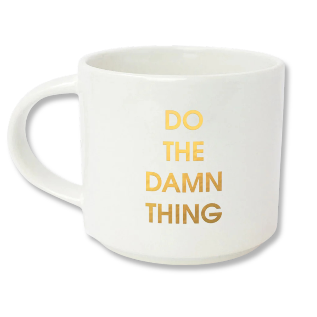 Chez Gagné - Do The Damn Thing - Gold Foil Metallic Mug