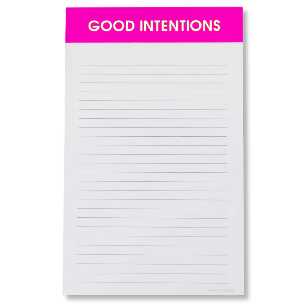 Good Intentions - Lined Notepad