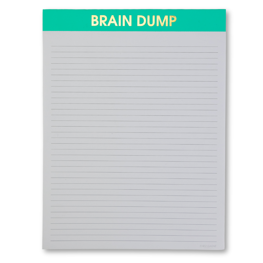 Brain Dump - Large Memo Lined Notepad