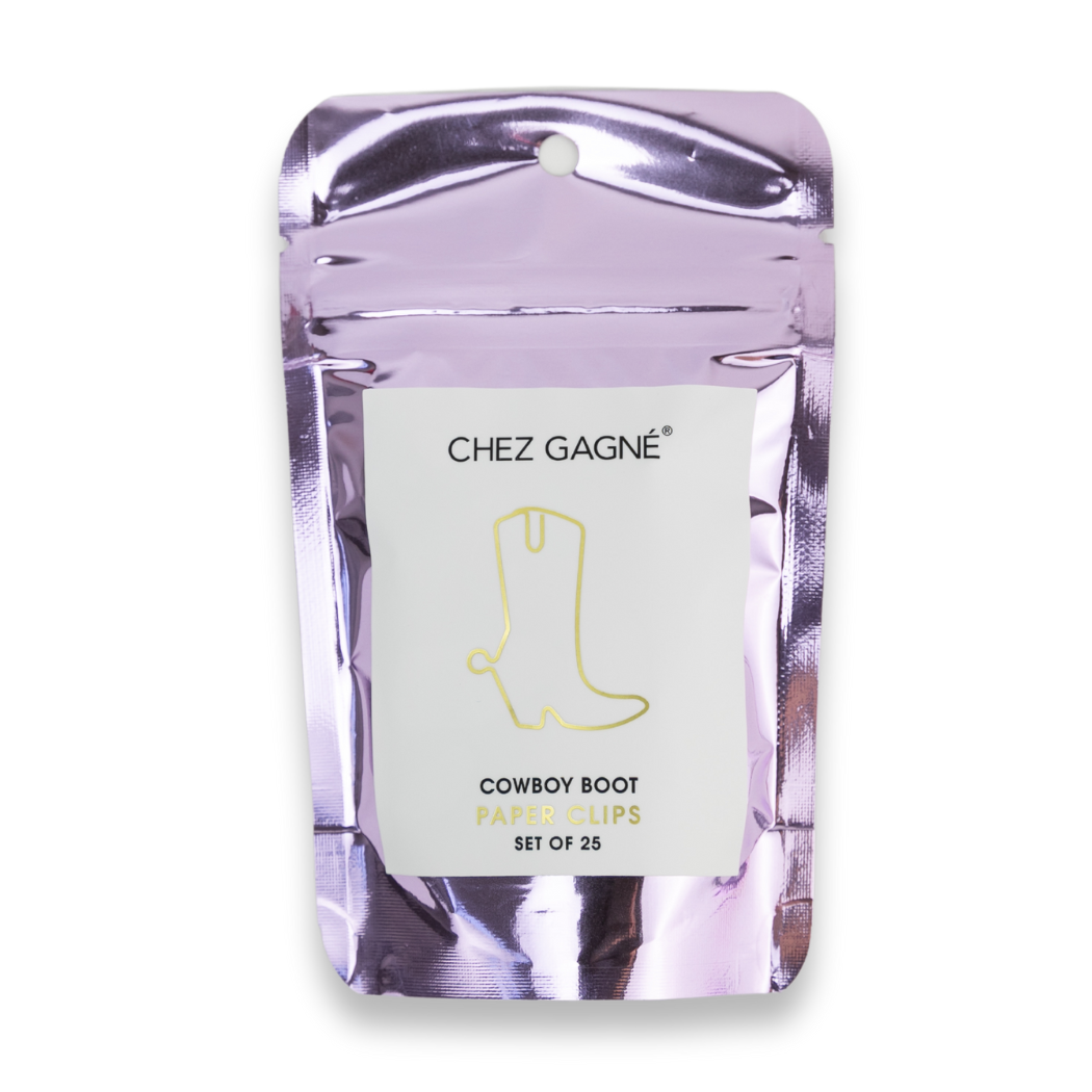 Chez Gagné - Paper Clip Pack - Cowboy Boot Pack of 25