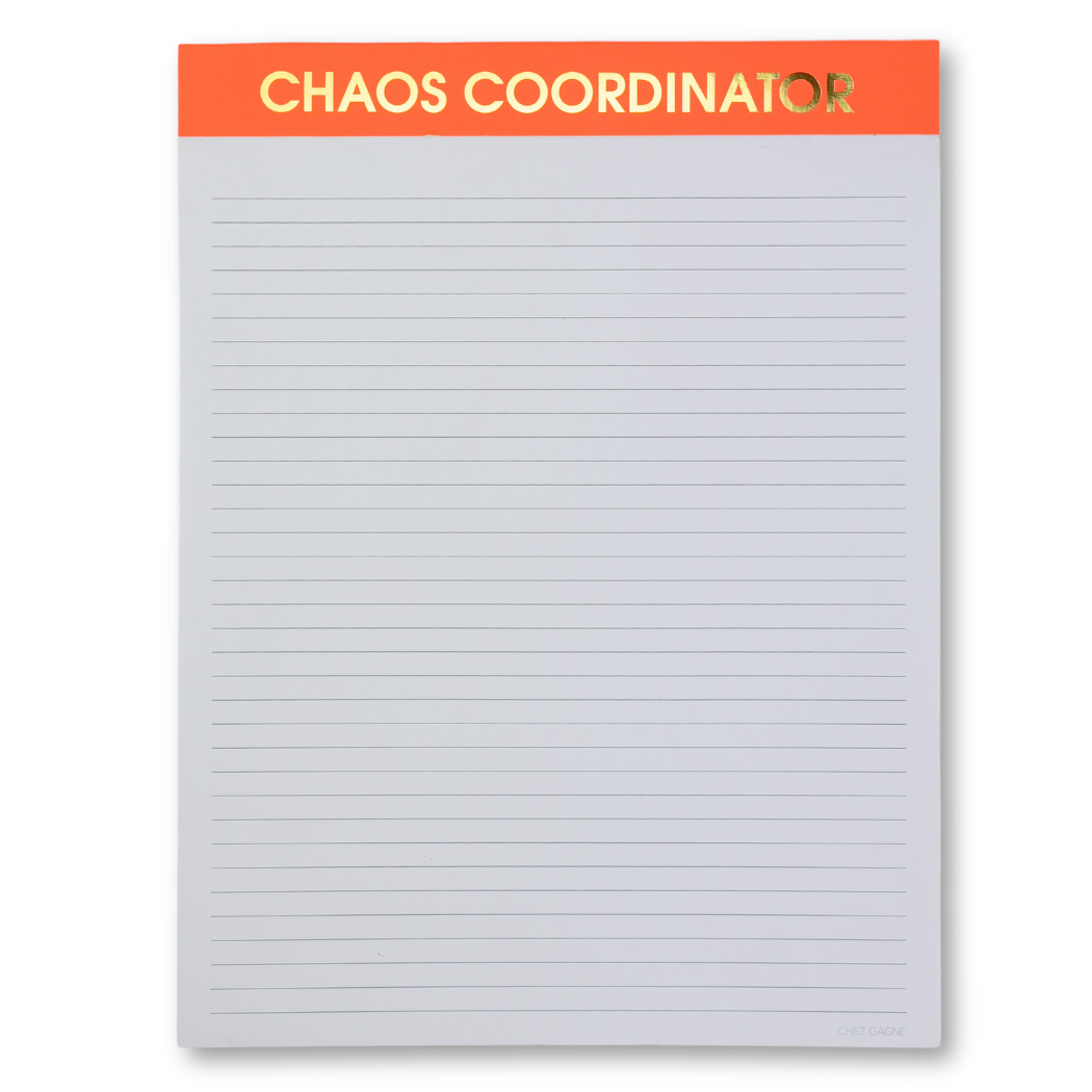 Chaos Coordinator - Large Memo Lined Notepad