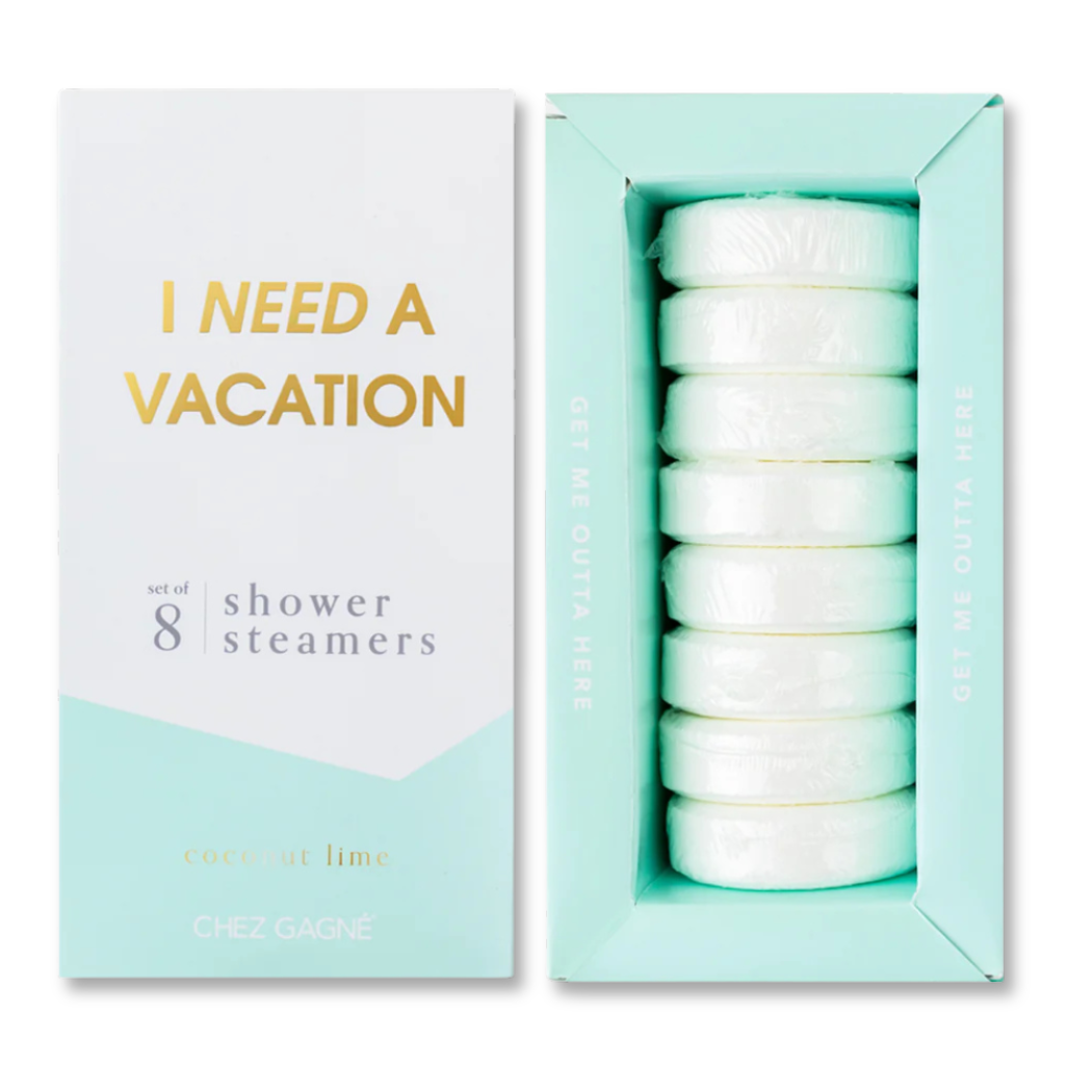 Chez Gagné - I Need A Vacation - Shower Steamers - Coconut Lime