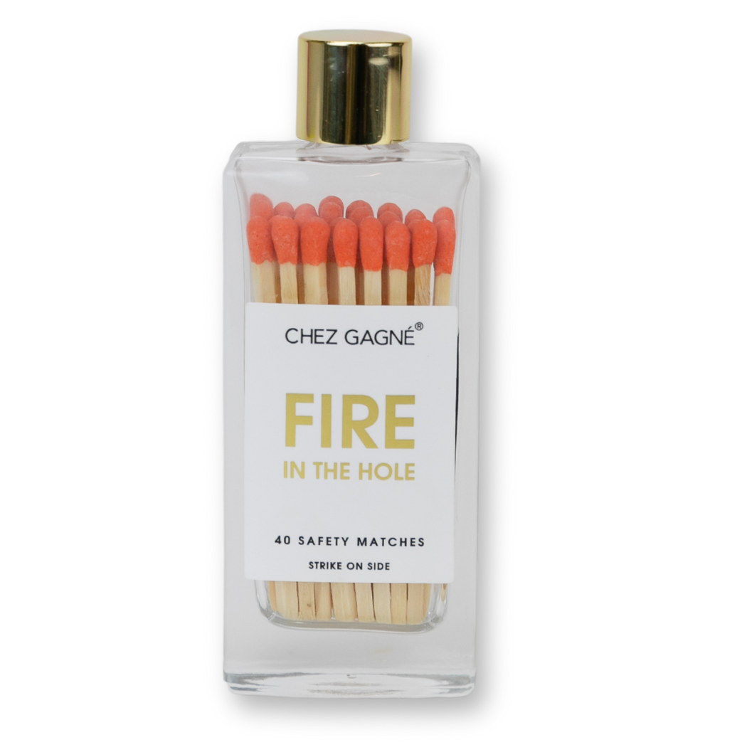 Chez Gagné - Fire in the Hole - Glass Bottle Safety Matches