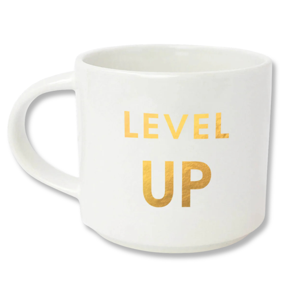 Chez Gagné - Level Up - Gold Foil Metallic Mug