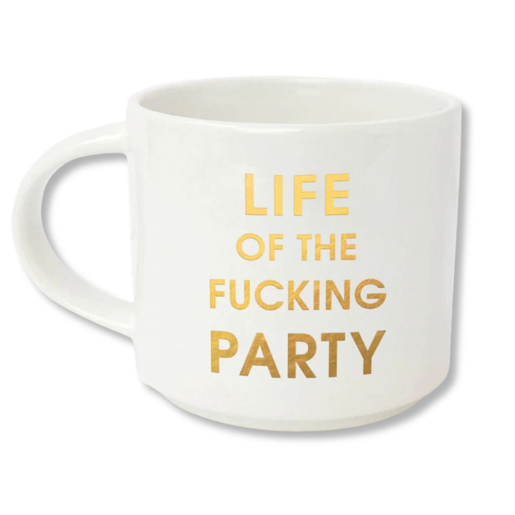 Chez Gagné - Life of the Fucking Party -  Gold Metallic Mug