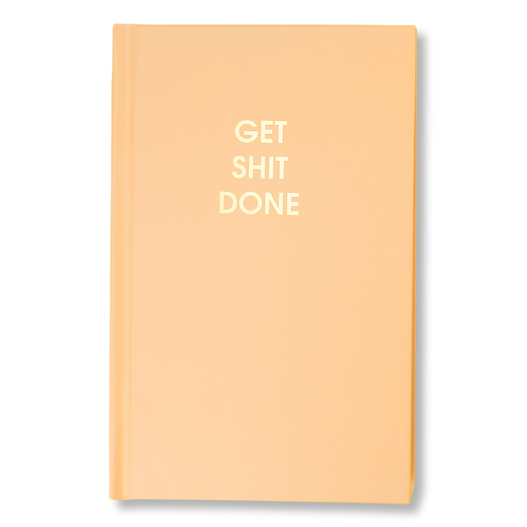 Chez Gagné - Get Shit Done - Sunset Orange Hardcover Journal