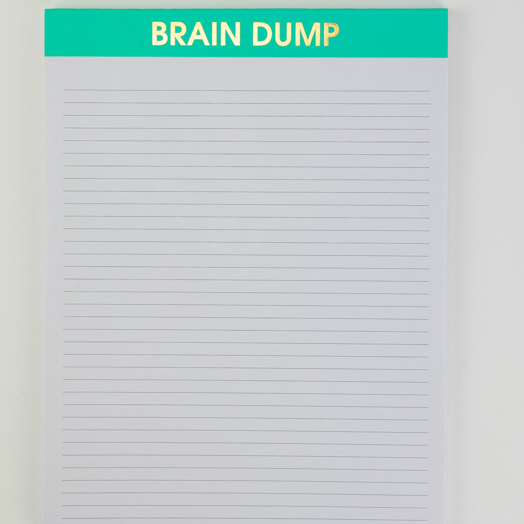 Brain Dump - Large Memo Lined Notepad