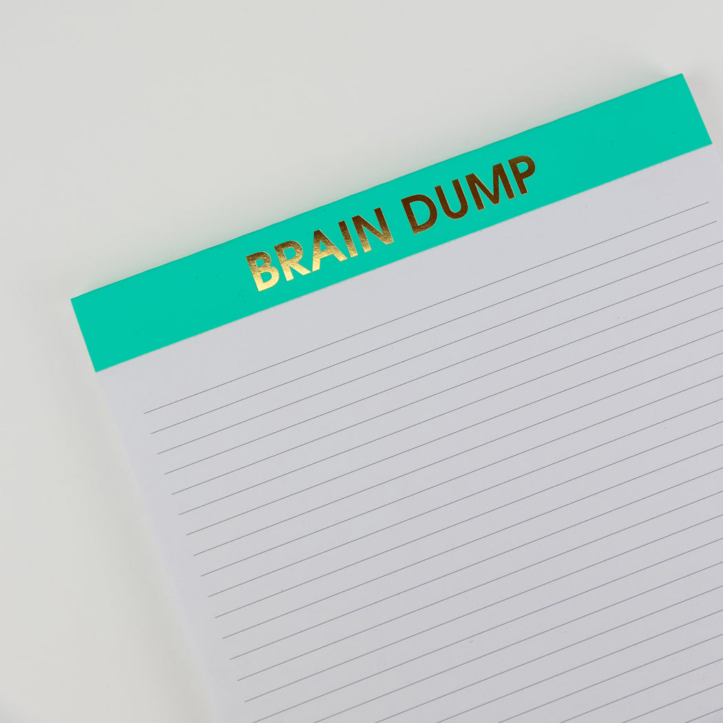 Brain Dump - Large Memo Lined Notepad