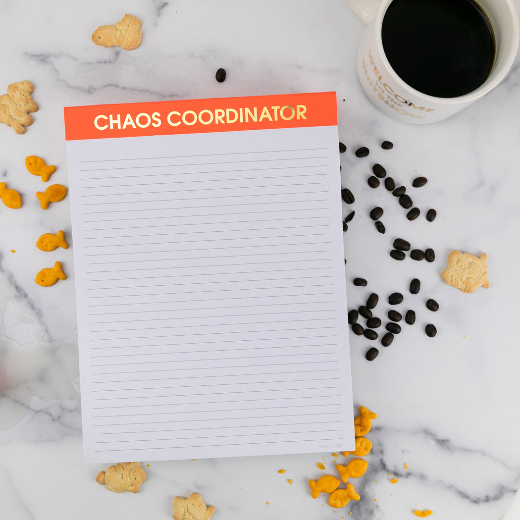 Chaos Coordinator - Large Memo Lined Notepad