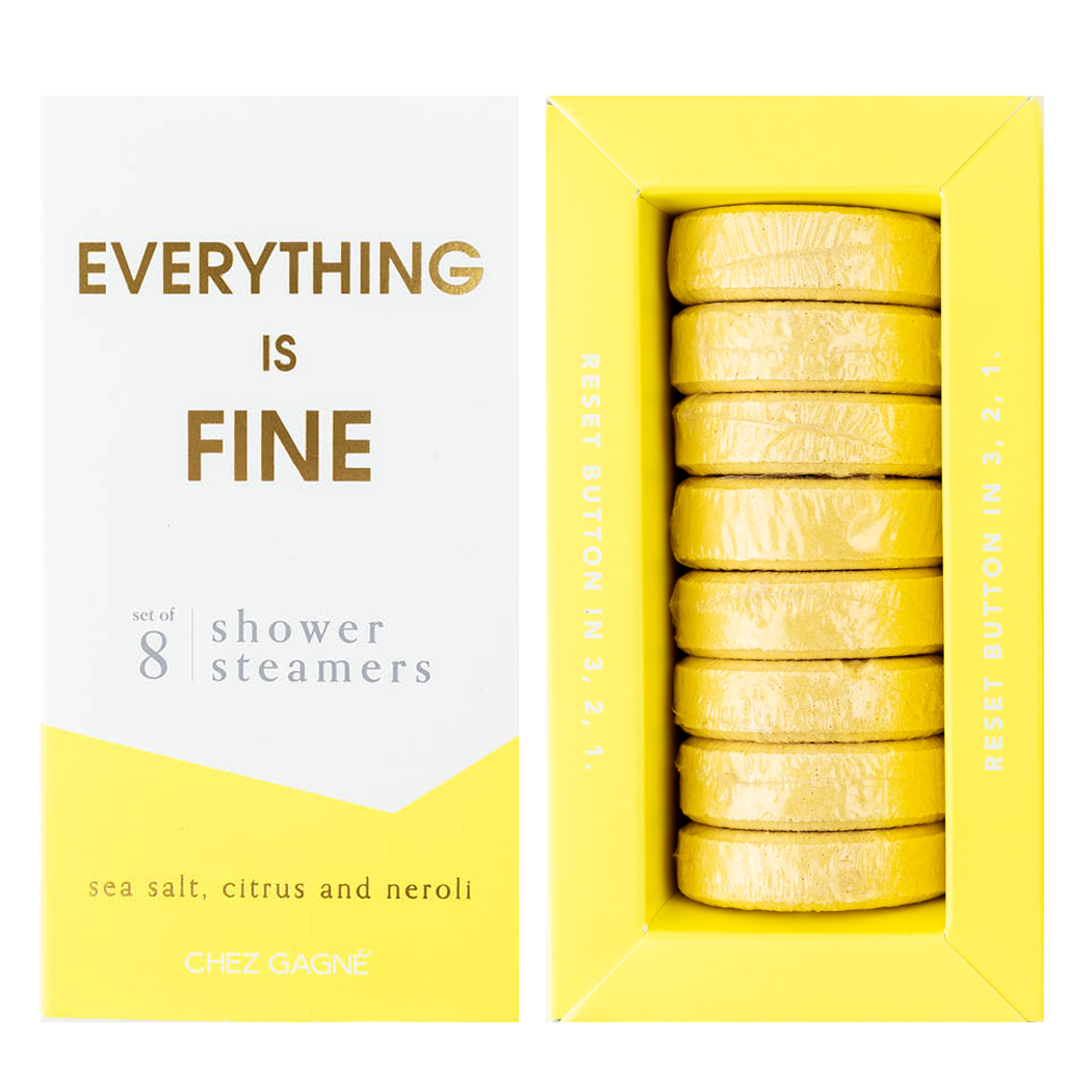 Chez Gagné-Shower Steamers-Everything Is Fine -Citrus,Neroli-Set of 8