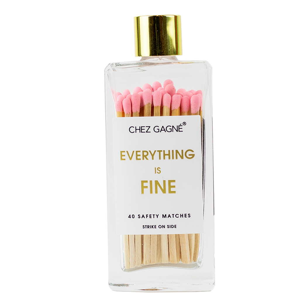 Everything is Fine - Glass Bottle Safety Matches