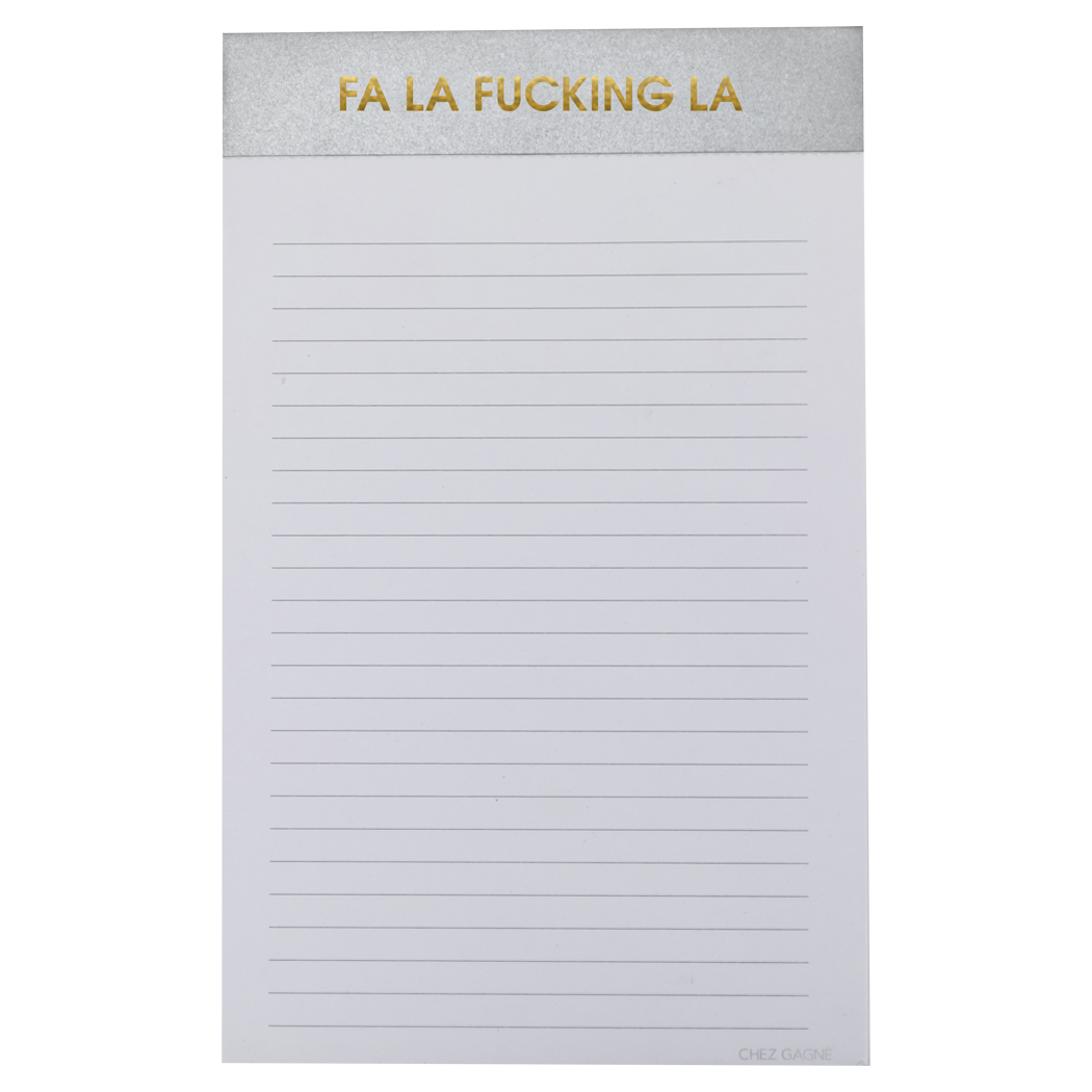 Fa La Fucking La - Lined Notepad