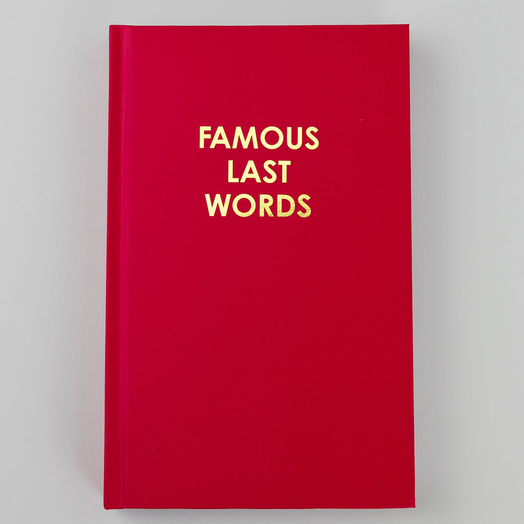 Famous Last Words - Magenta Hardcover Journal