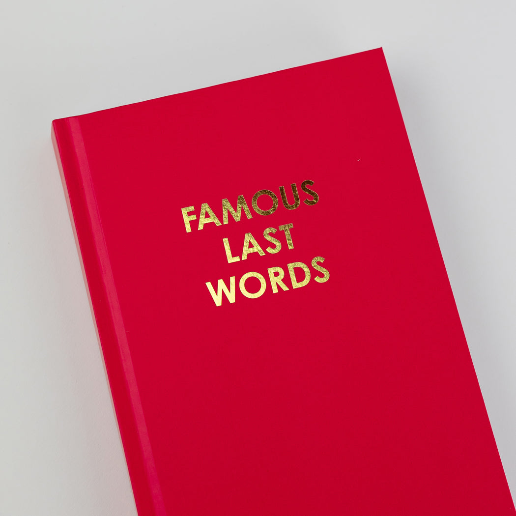 Famous Last Words - Magenta Hardcover Journal