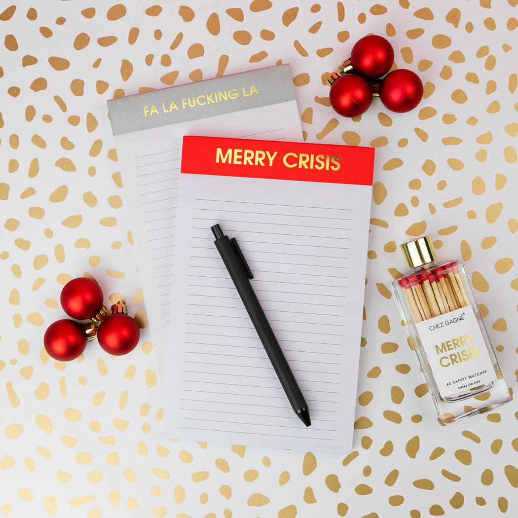 Merry Crisis - Lined Notepad