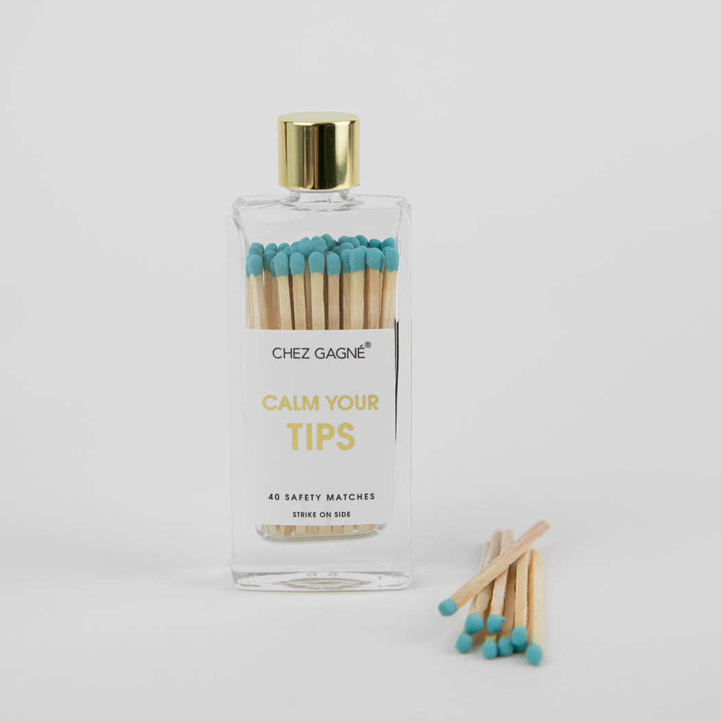 Calm Your Tips - Glass Bottle Safety Matches