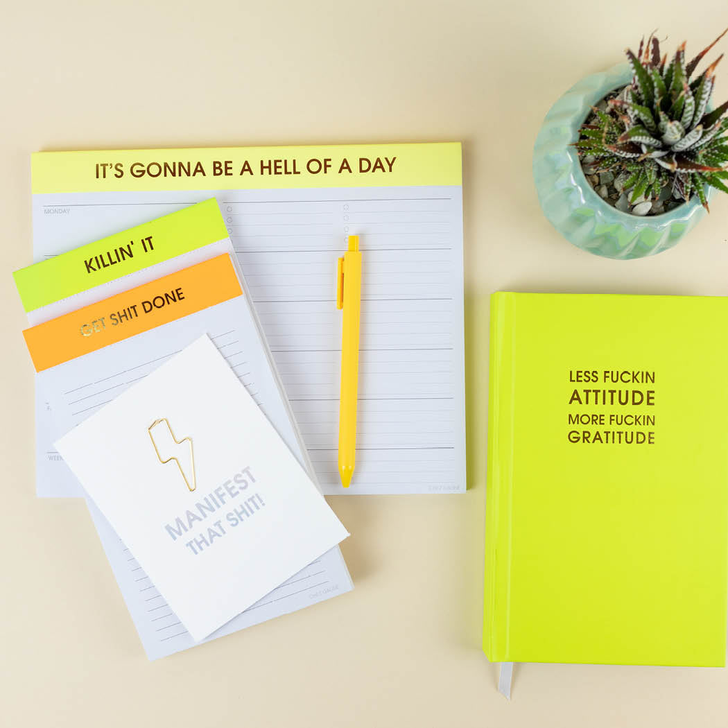 Chez Gagné - Funny Lined Notepad for Office + Home - Killin' It