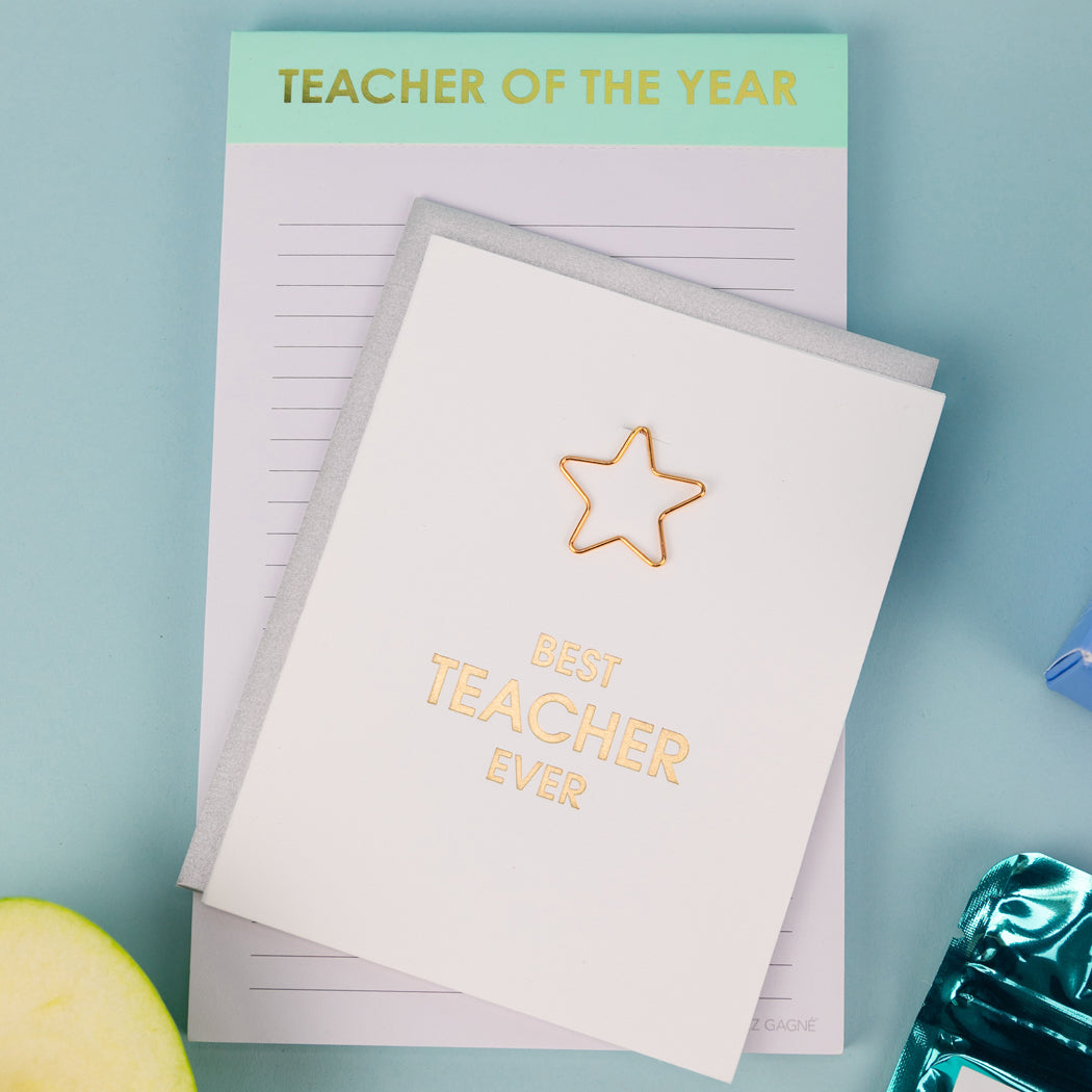 Teacher Of The Year - Lined Notepad