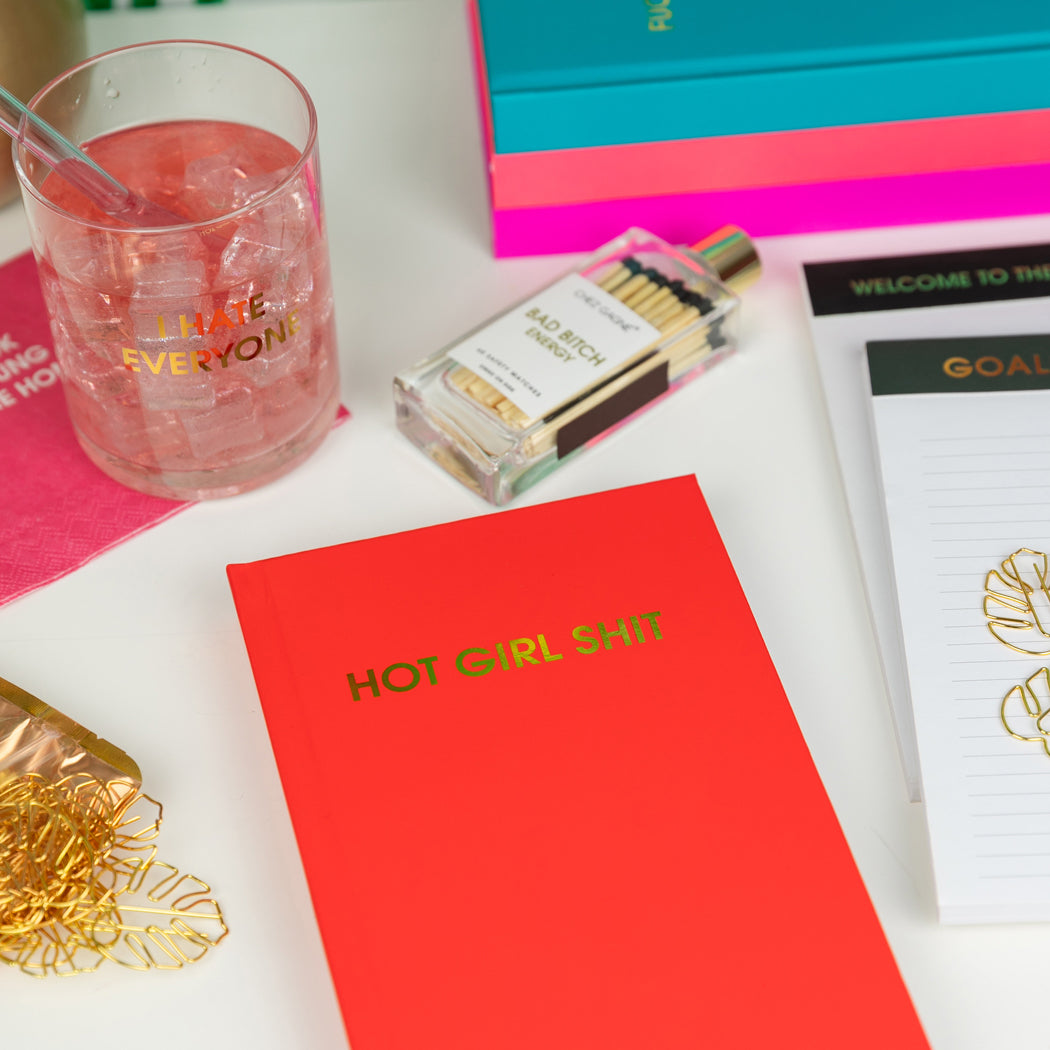 Hot Girl Shit - Fire Red Hardcover Journal