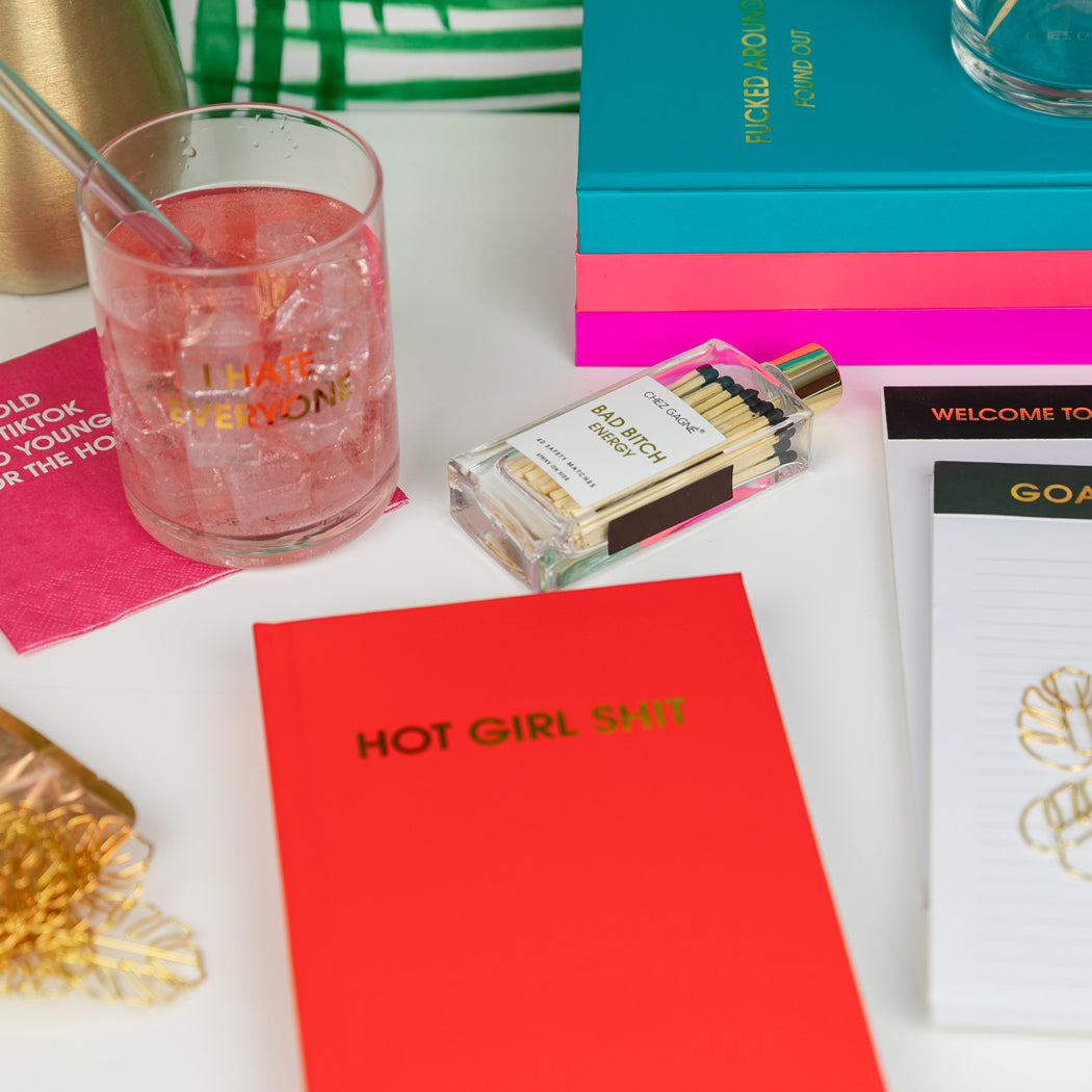 Hot Girl Shit - Fire Red Hardcover Journal