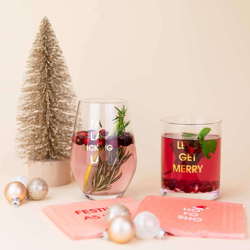 Let's Get Merry - Rocks Glass