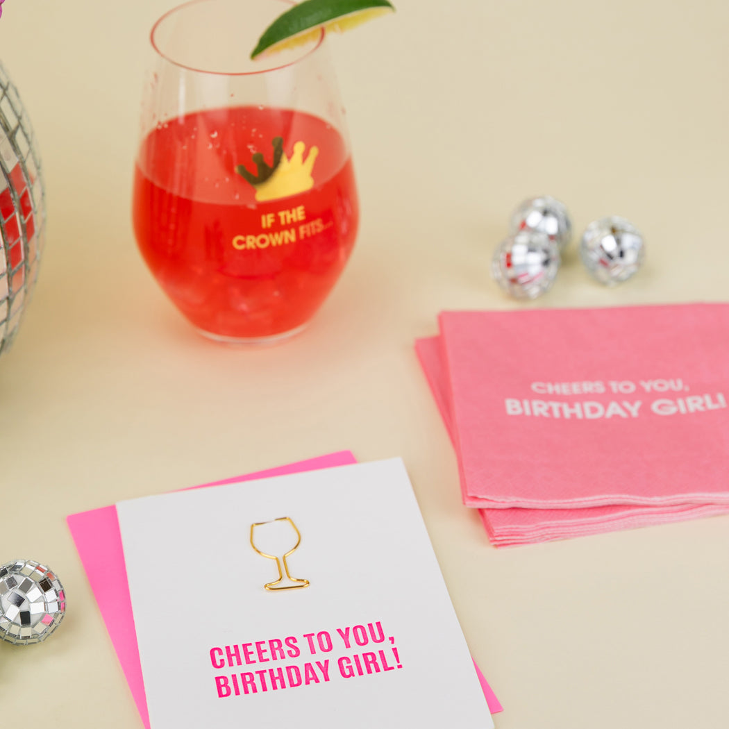 Cheers To You Birthday Girl - Cocktail Napkins